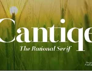 Cantiqe font