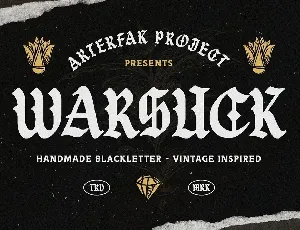 Warsuck font