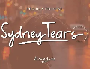 Sydney Tears Script font