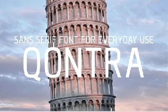 Qontra Sans Serif font