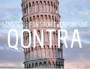 Qontra Sans Serif font