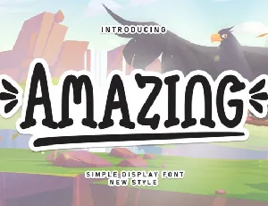 Amazing Display font