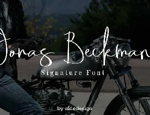 Jonas Beckman Signature Free Download font