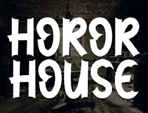 Horor House Display font