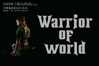 Warrior of World Demo font