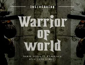 Warrior of World Demo font