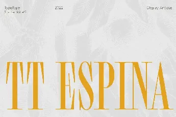 TT Espina Family font