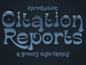 Citation Reports font