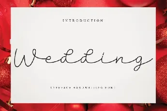 Wedding Script font