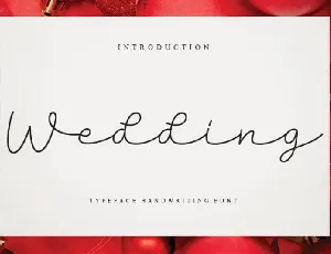 Wedding Script font