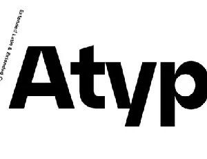 Atyp Family font