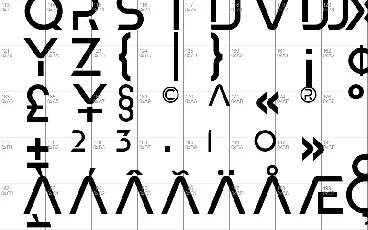 SB Skate Blade font