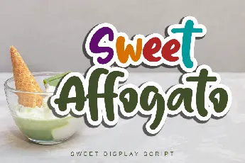 Sweet Affogato font