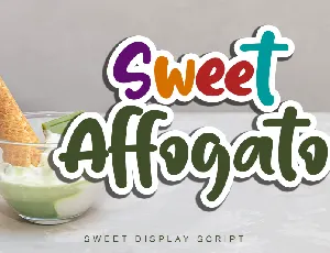 Sweet Affogato font