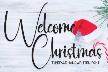 Welcome Christmas Script Typeface font