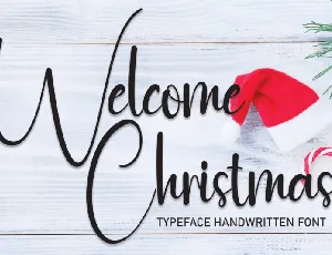 Welcome Christmas Script Typeface font