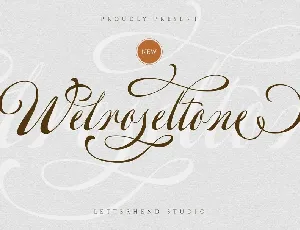 Welroseltone font