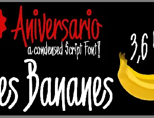 6th Aniversario font