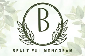 Beautiful Monogram Display font