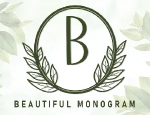 Beautiful Monogram Display font