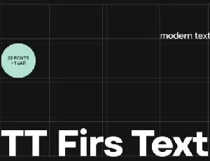 TT Firs Text Family font