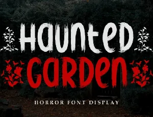 Haunted Garden Brush font