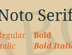 Noto Serif Family font