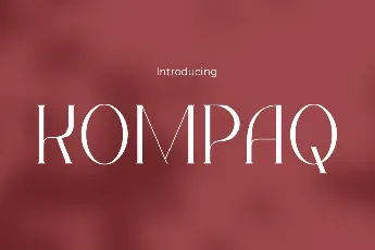 KOMPAQ font