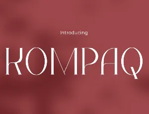 KOMPAQ font