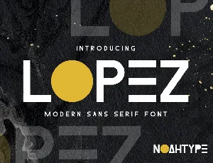 Lopez Demo font