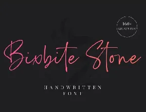 Bixbite Stone font