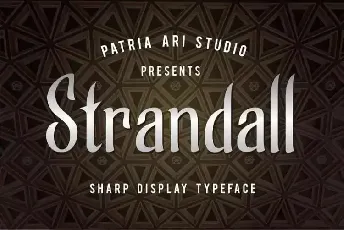 Strandall Display font