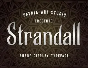 Strandall Display font