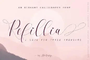 Refillia Calligraphy font