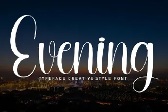 Evening Script Typeface font