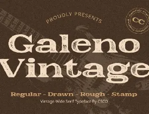 Galeno Vintage font