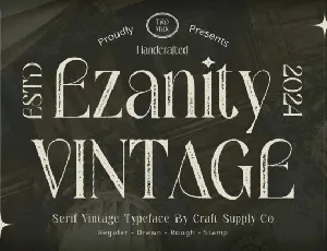 Ezanity Vintage font
