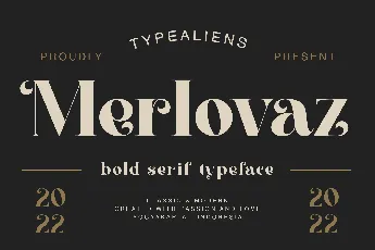 Merlovaz font