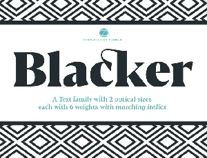 Blacker Serif Family font