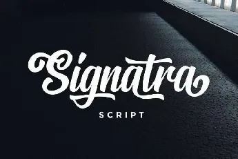 Signatra Script Free font