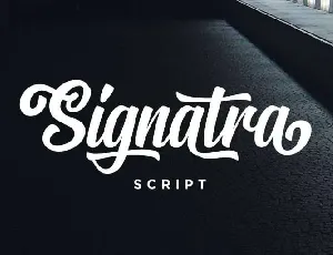 Signatra Script Free font