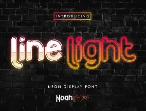 Line Light Demo font