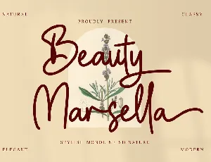 Beauty Marsella font