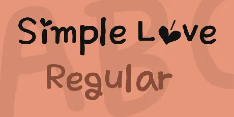 Simple Love font