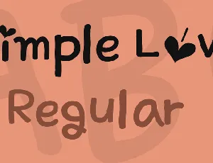 Simple Love font