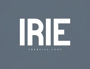 Irie font