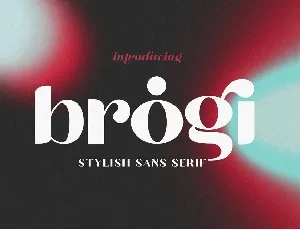 Brogi font