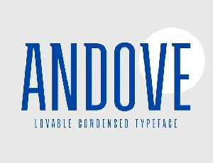 Andove Family font