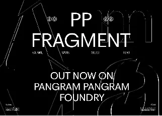 PP Fragment Family font