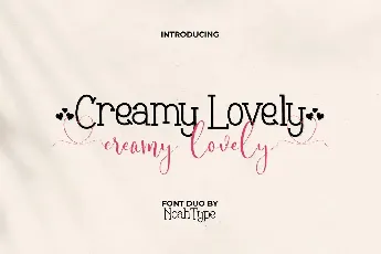 Creamy Lovely font